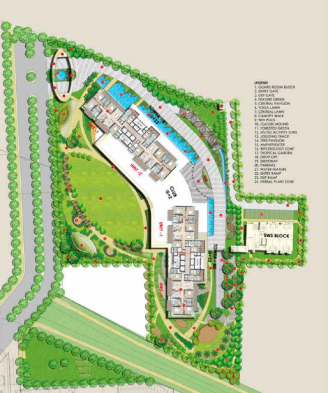 Paras the manor site plan